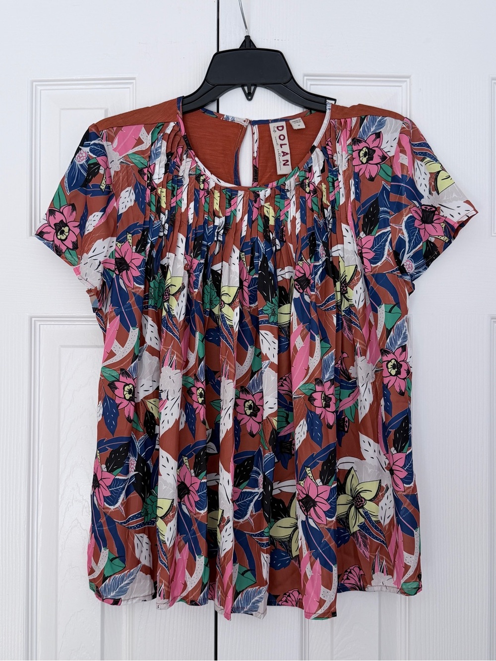 DOLAN Floral Blouse in Multicolor Medium EUC